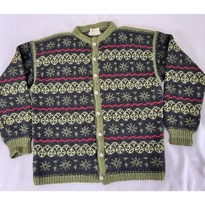 Marius Sportsmodes Marius & Stein Eriksen Oslo-Norway Wool Sweater Gray M/L READ